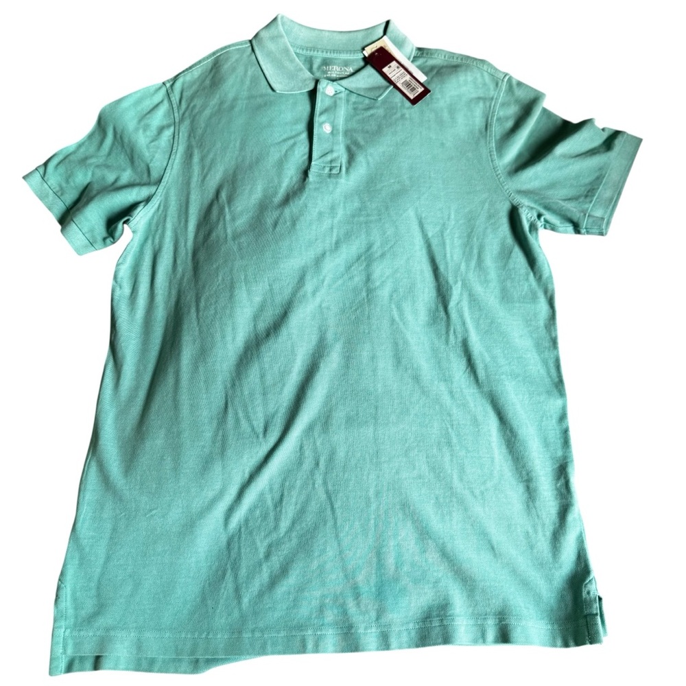 Merona Men's Light Teal Polo Shirt
